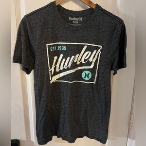 Hurley Men's Charcoal Graphic Tee